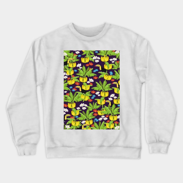 Tropical paradise pattern. Crewneck Sweatshirt by nickemporium1